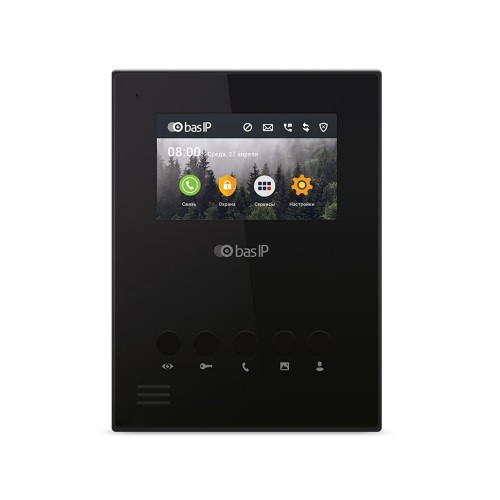 Видеодомофон AU-04LA Black BAS-IP