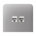 Фронтальна панель Ajax SideCover (LAN) vertical fog/димна для інтернет-розетки Outlet (LAN)