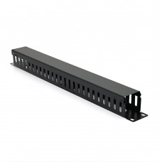 Кабельний органайзер з кришкою PiPo 19" 1U/24Port метал Q70