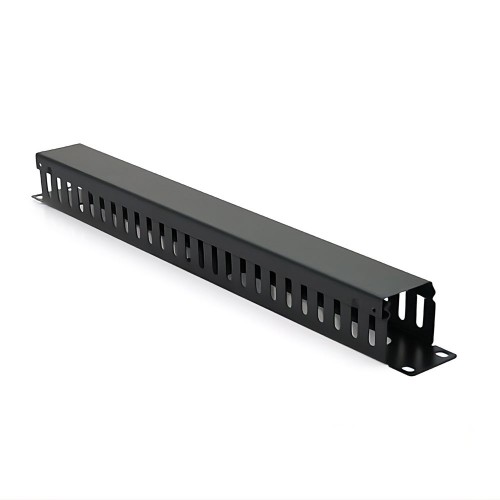 Кабельный органайзер с крышкой PiPo 19" 1U/24Port металл Q70