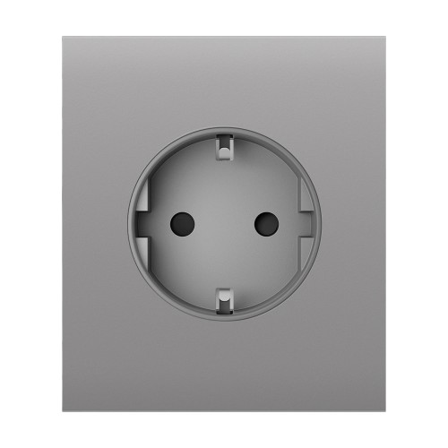 Фронтальная панель Ajax CenterCover (basic) [type F] fog/дымная для розетки Outlet (type F)