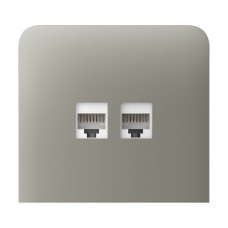 Фронтальна панель Ajax SideCover (LAN) vertical olive/оливкова для інтернет-розетки Outlet (LAN)