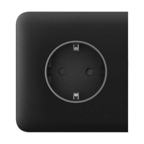 Панель фронтальная Ajax SideCover (basic) [type F] black/черная для розетки Outlet (type F)