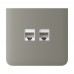 Фронтальна панель Ajax SideCover (LAN) vertical olive/оливкова для інтернет-розетки Outlet (LAN)